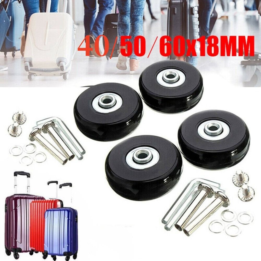 Silent Replacement Luggage Wheels - 57-59 мм Прочные гибкие бесшумные сменные