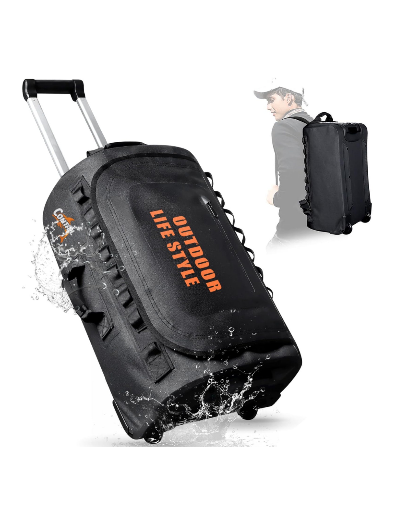 Foldable Rolling Luggage Bag - 48/95 Сумка для дайвинга на раллийных
