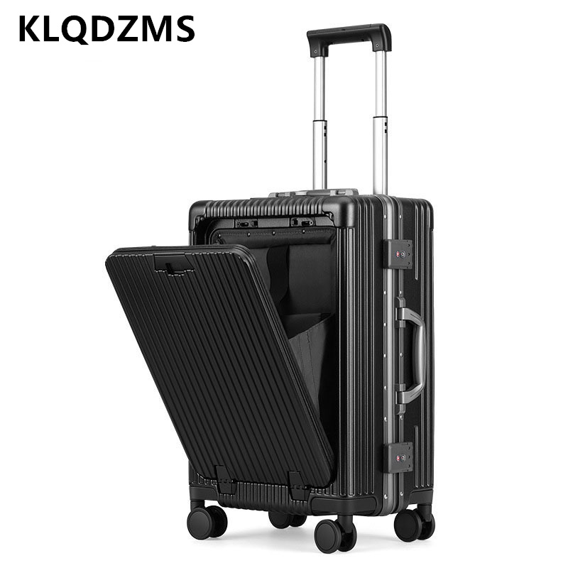 Чемодан KLQDZMS 18/20/24 дюйма – обзор и цена Front Opening Laptop Luggage 24 Inch