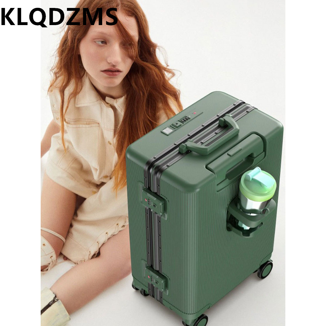 Чемодан KLQDZMS 20/22/24 дюйма – обзор и цена Front Opening Laptop Luggage 24 Inch