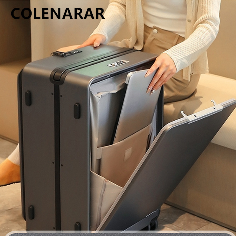 Чемодан COLENARA 20/24/26 дюйм – обзор и цена Front Opening Laptop Luggage 24 Inch