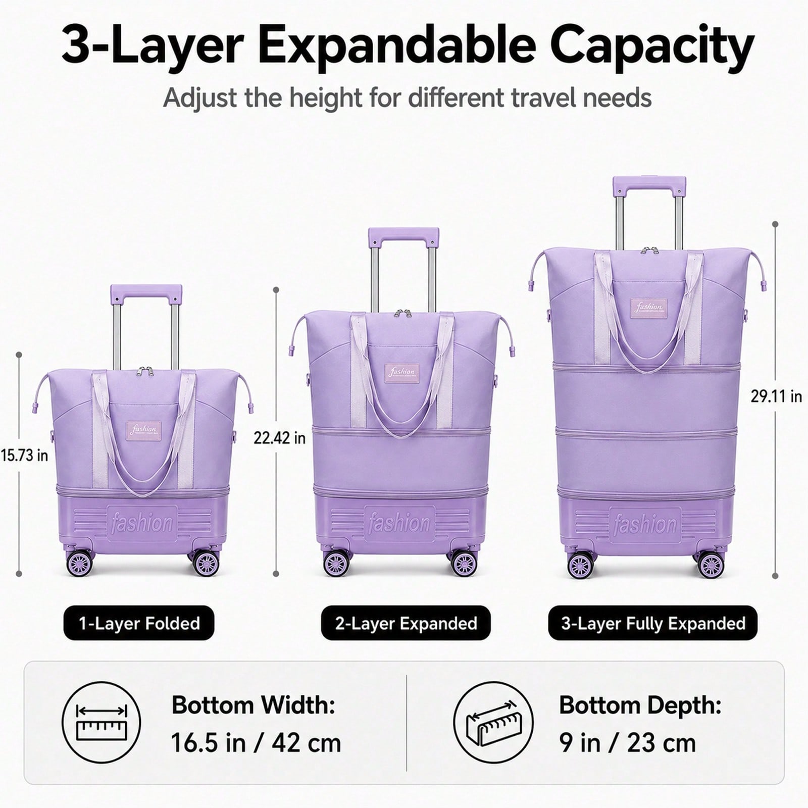 Расширяемая дорожная сумка на  – обзор и цена Foldable Rolling Luggage Bag
