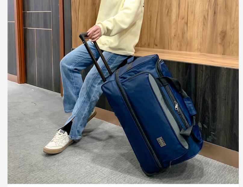 22-дюймовая мужская сумка для  – обзор и цена Foldable Rolling Luggage Bag