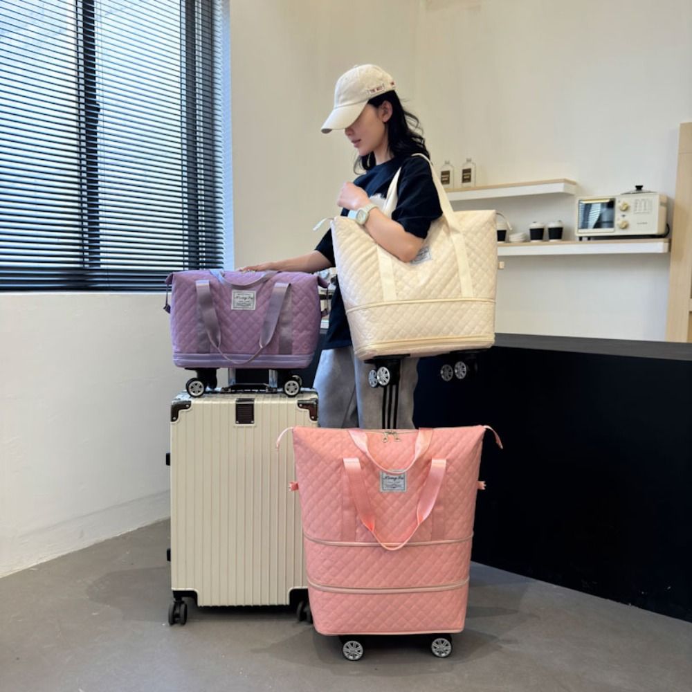 Новая дорожная сумка из ткани  – обзор и цена Foldable Rolling Luggage Bag