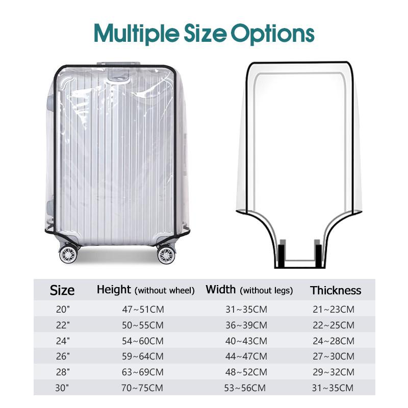 Водонепроницаемый прозрачный ч – обзор и цена Waterproof Suitcase Cover Protector